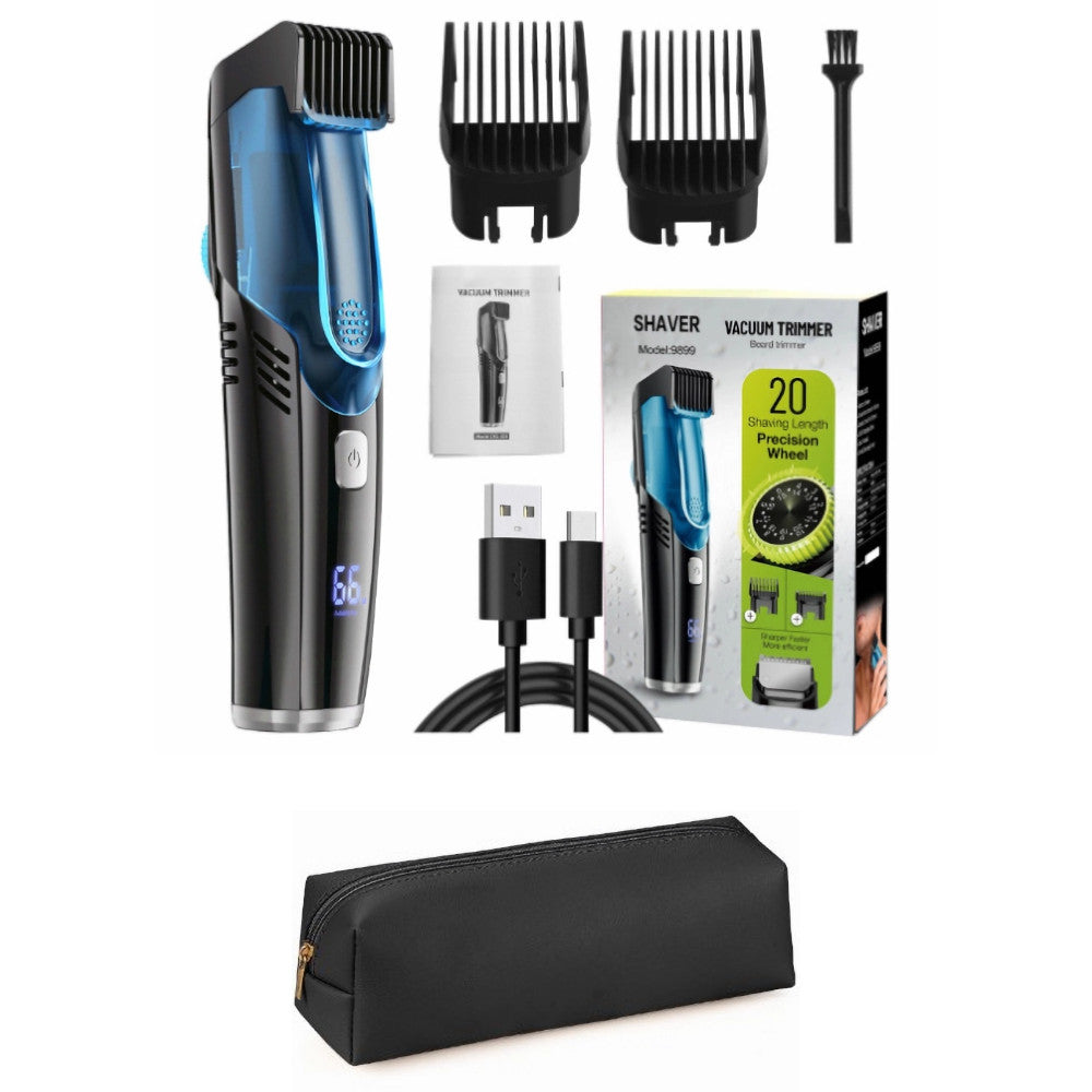 Rechargeable Vacuum Beard & Mustache Trimmer
