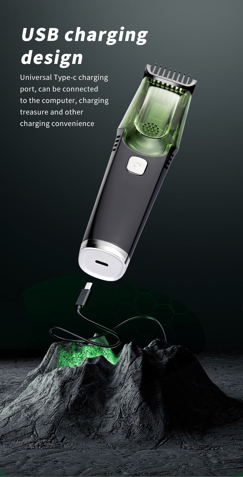 Rechargeable Vacuum Beard & Mustache Trimmer