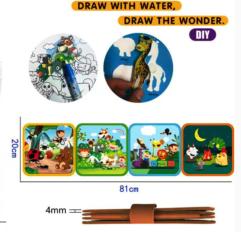 Magical Water Drawing Book, Repeatedly Colored Drawing Book, Children's Puzzle Toy