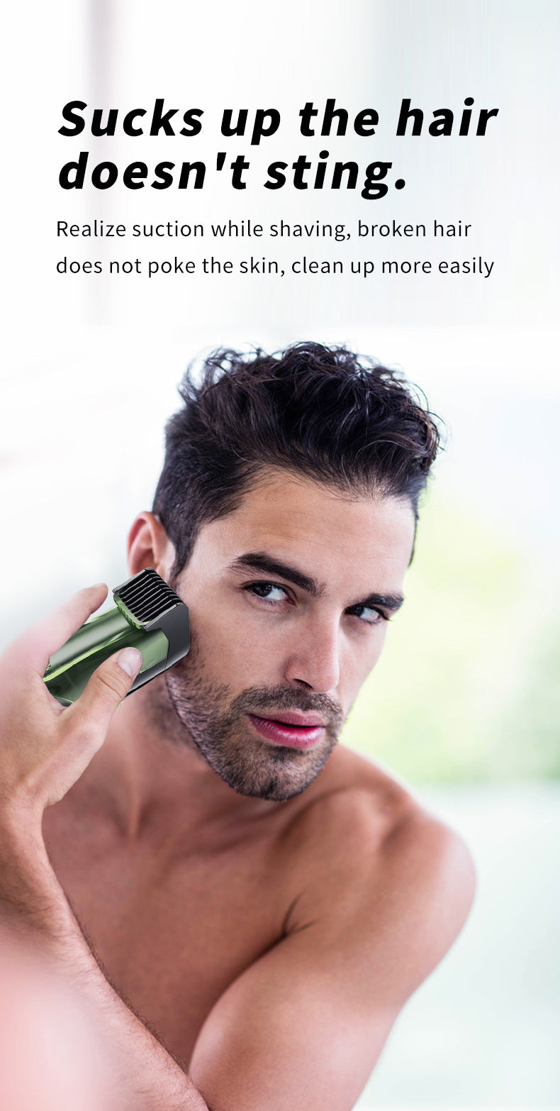 Rechargeable Vacuum Beard & Mustache Trimmer