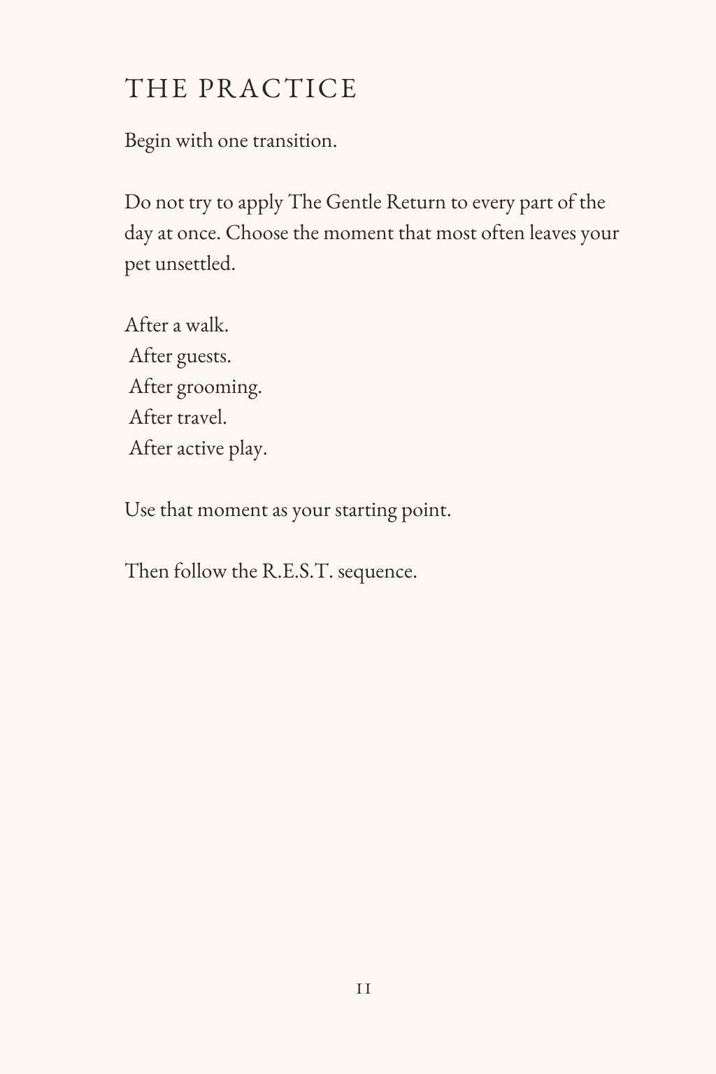The Gentle Return