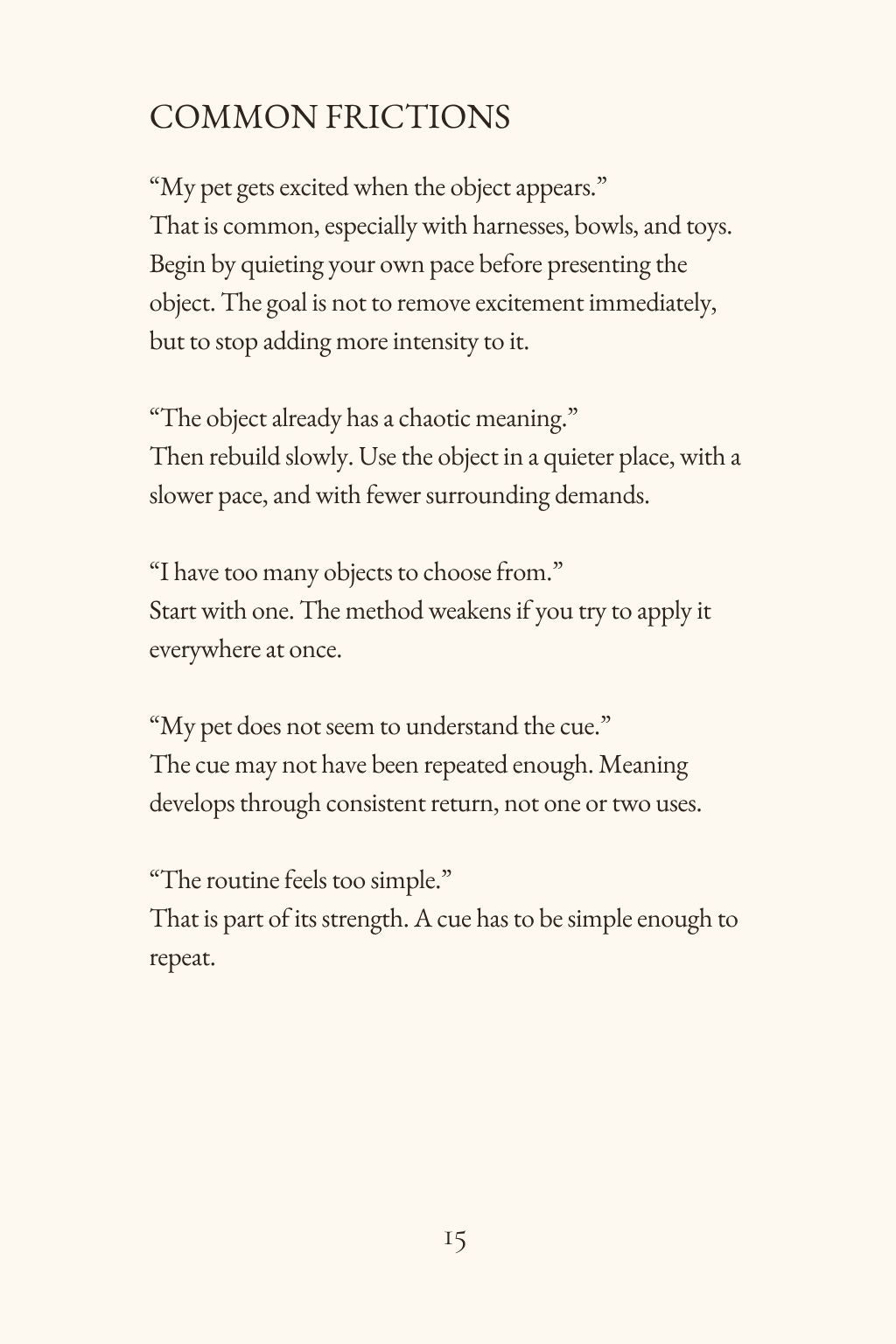 The Quiet Cue