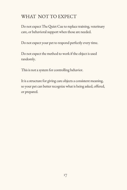 The Quiet Cue