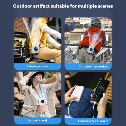 Portable Outdoor Rechargeable Waist Cooling Fan