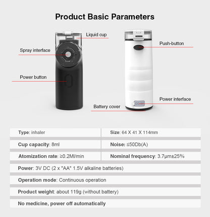 Mini Portable Inhaler Nebulizer for Children & Adults