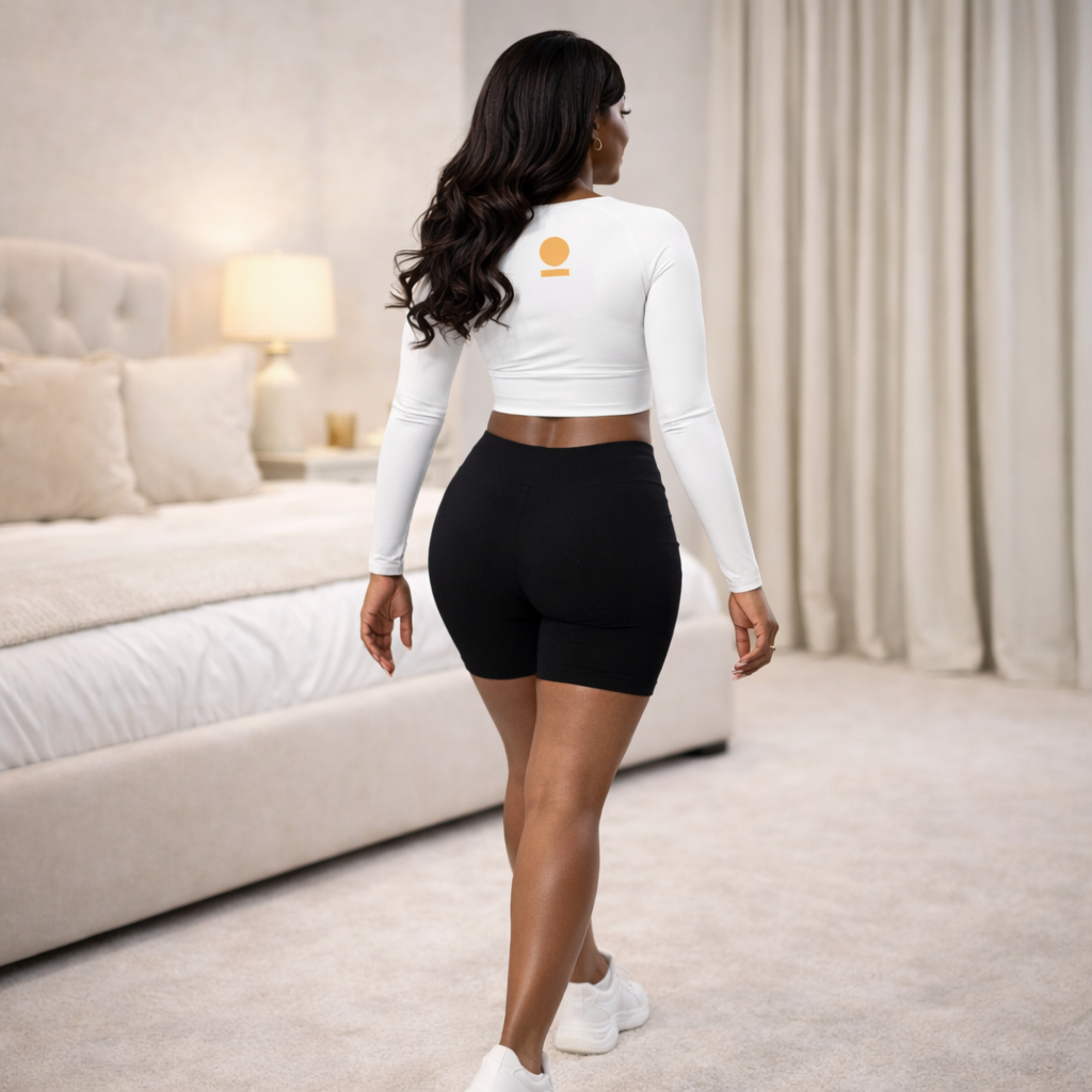 The Metanoia Recycled Long-Sleeve Crop Top 2