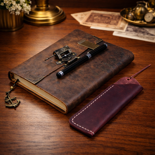 The Heirloom Leather Lock Journal