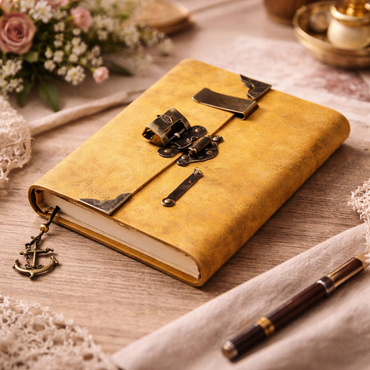The Heirloom Leather Lock Journal