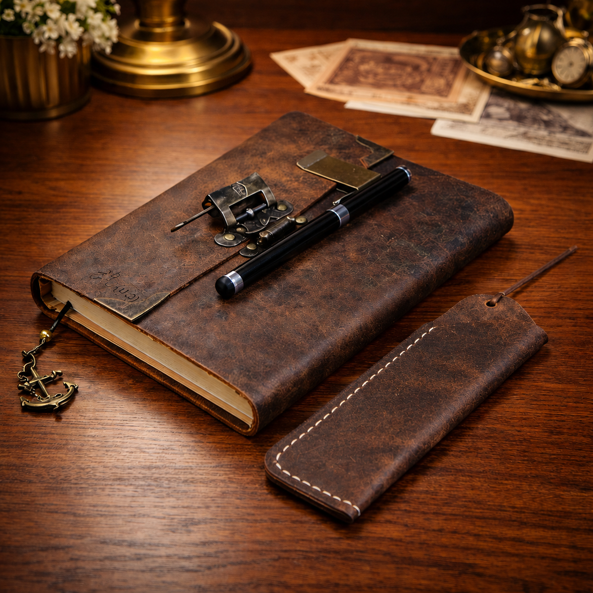 The Heirloom Leather Lock Notebook