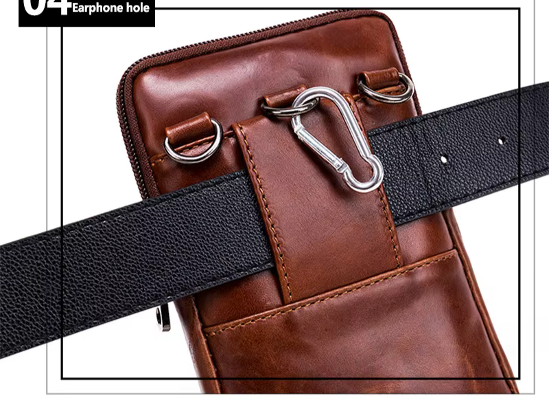 Men's Genuine Leather Vintage Waist Bag Fanny Pack