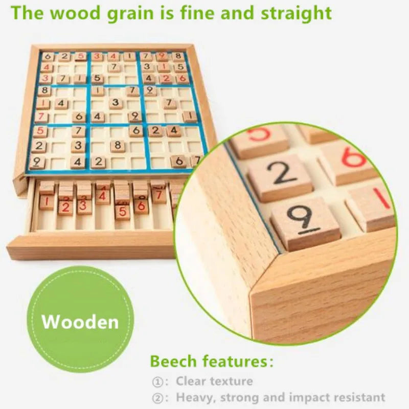 The Wooden Arithmos Sudoku Tray
