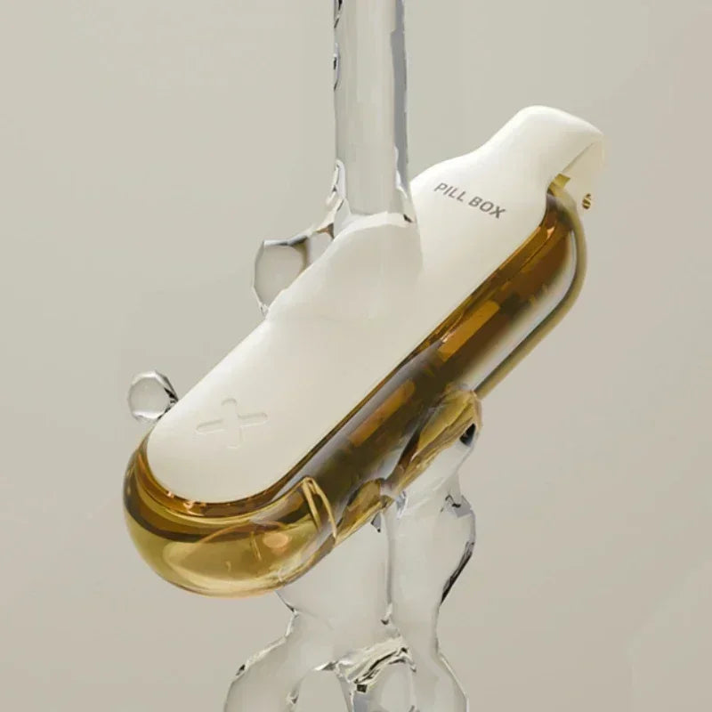 Compact 2-in-1 Pill Blister Pack Popper & Storage Box