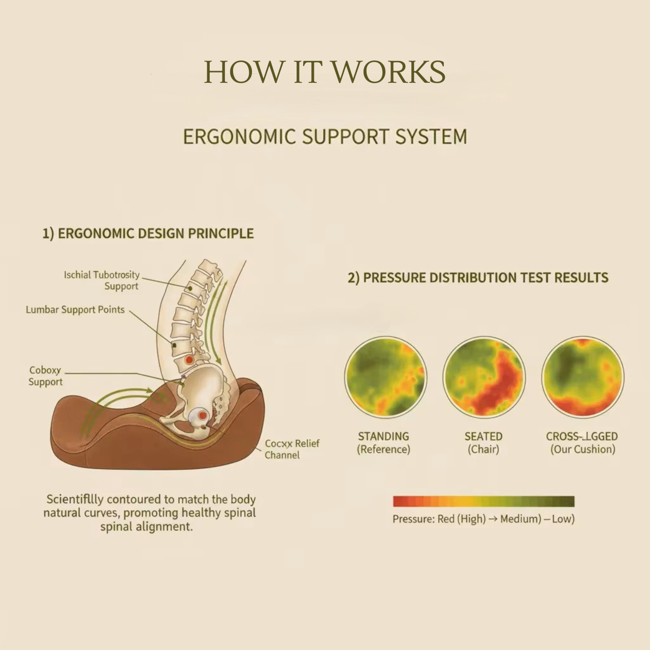 The Hesychia Meditation Cushion