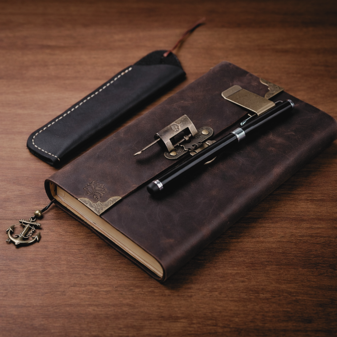 The Heirloom Leather Lock Journal