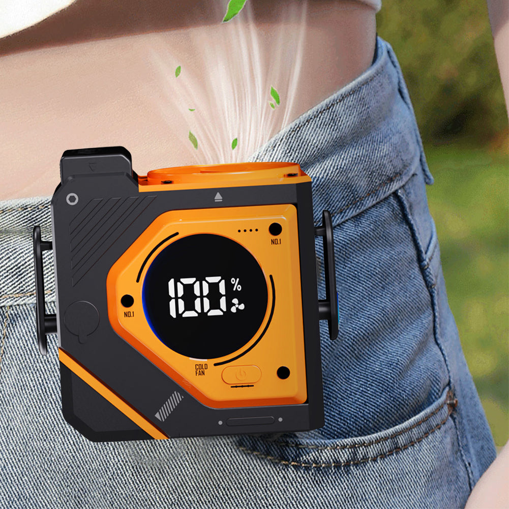 Portable Outdoor Rechargeable Waist Cooling Fan
